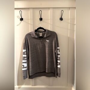 PINK Victoria's Secret 1/4 Zip-Up Sweater Size Small